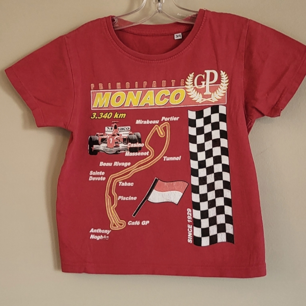 Red Grand Prix racecar tee shirt
